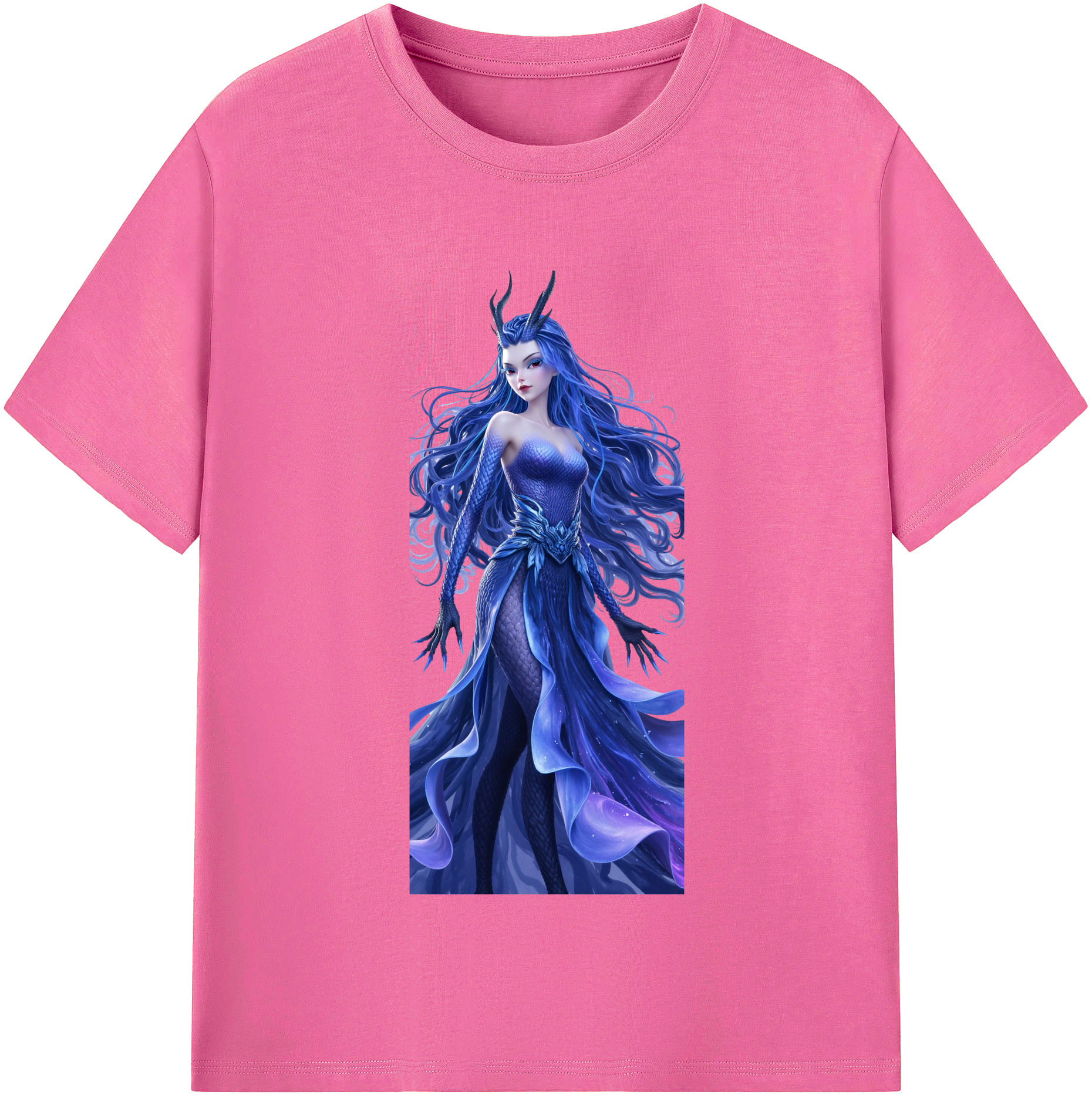 （画像用） Ne Zha 2 ナタ 魔童の大暴れ レディースカジュアルプリントTシャツ（綿100％）
